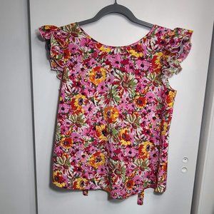 Spring floral blouse